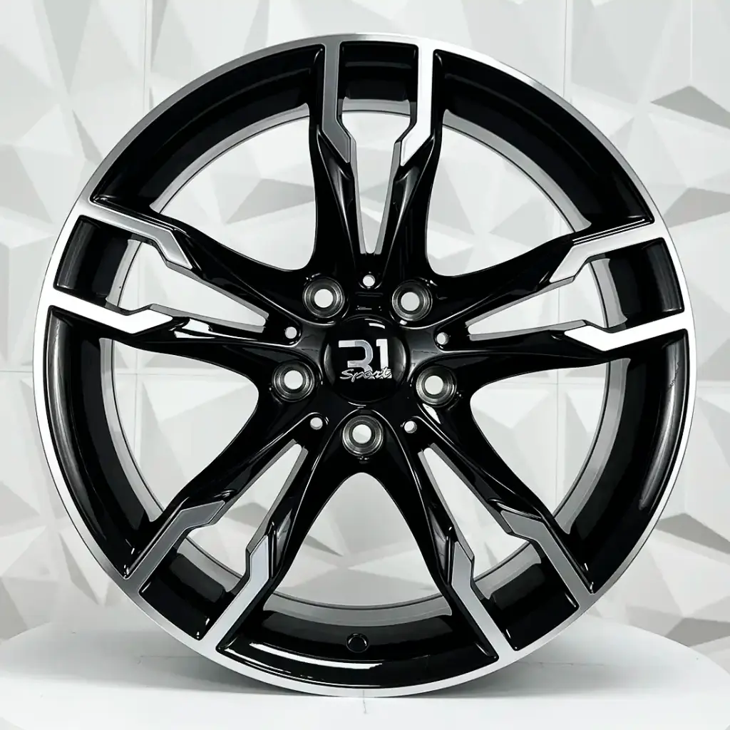 RIN 17X8 5-120 R1 SPORT BH1905 BLACK MACHINE FACE ET35 CB74.1