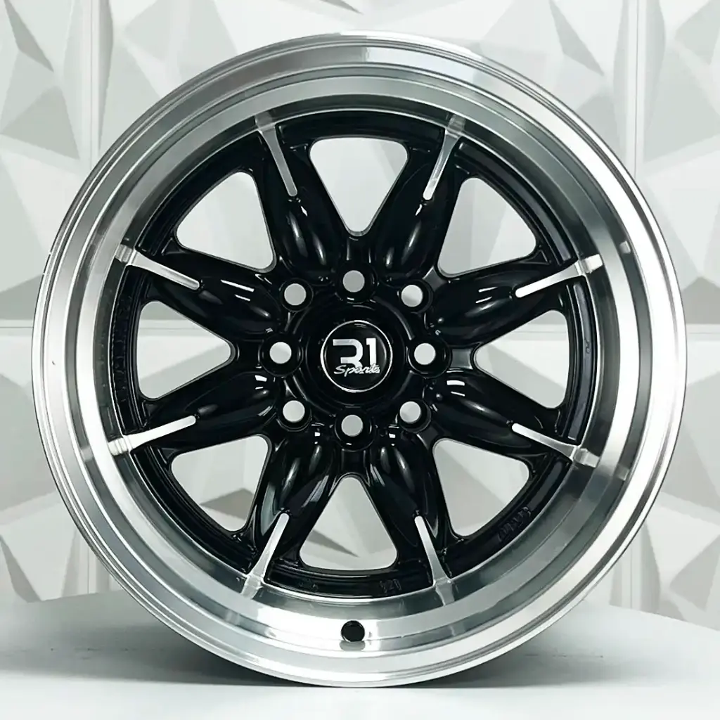 RIN 15X8.25 4-100/114.3 R1 SPORT QC842 BLACK MACHINE FACE ET0 CB73.1